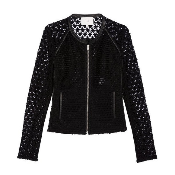 Iro Black Lewison Cutout Star Jacket - Picture 1 of 16